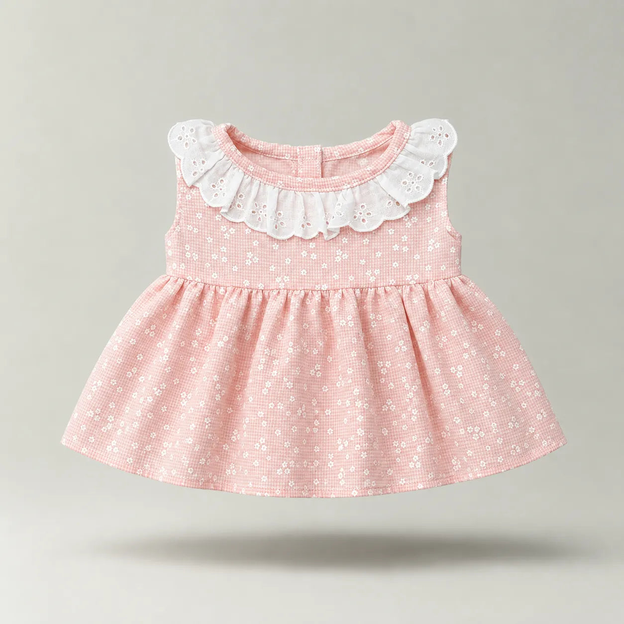 Cottagecore Floral Gingham Plushie Dress