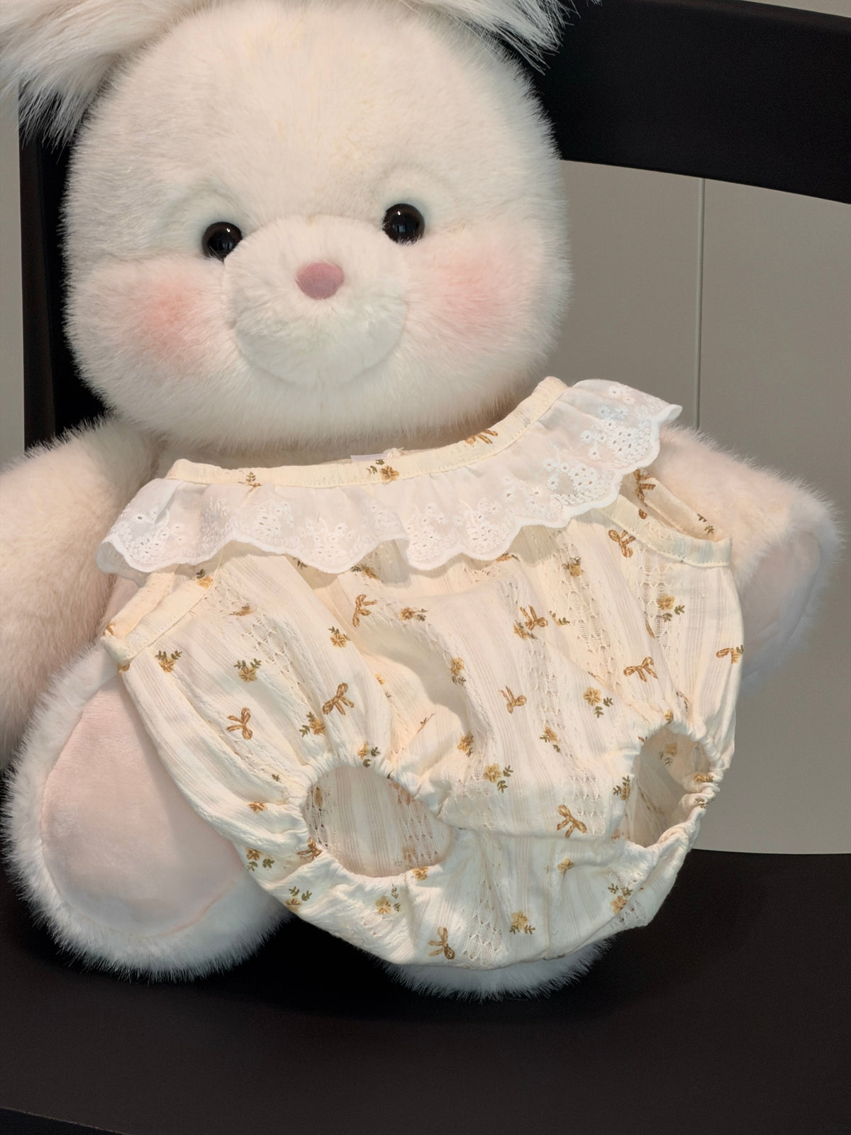 Vintage Floral Lace Plushie Romper Dress (Dress Only)