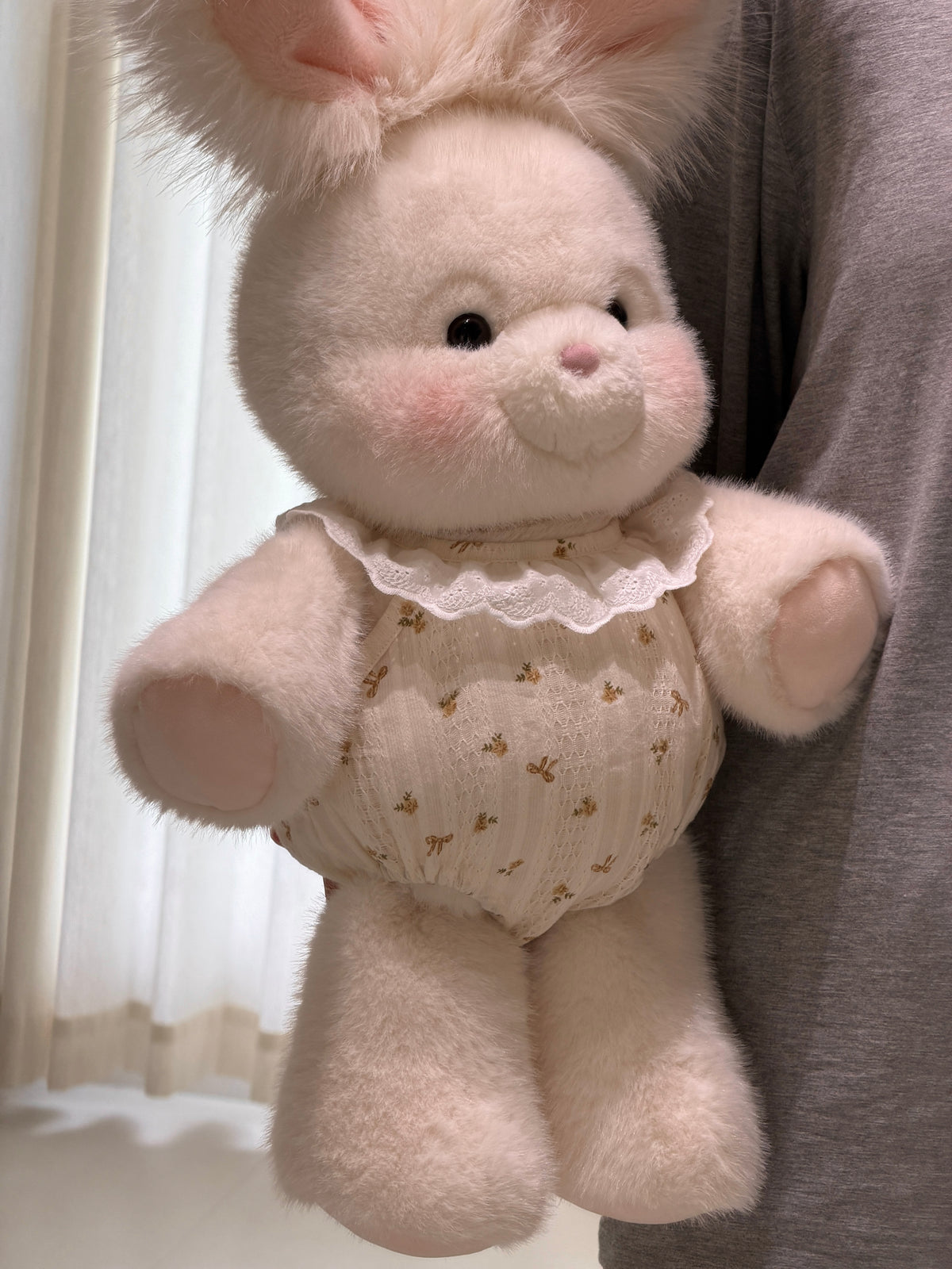 Vintage Floral Lace Plushie Romper Dress (Dress Only)