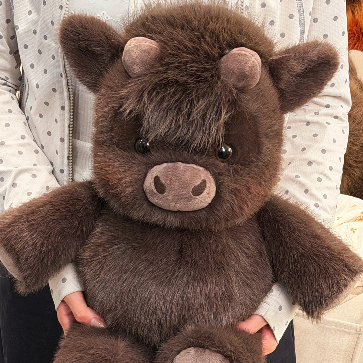 Running Scottish Highland Cow Stuffed Animal