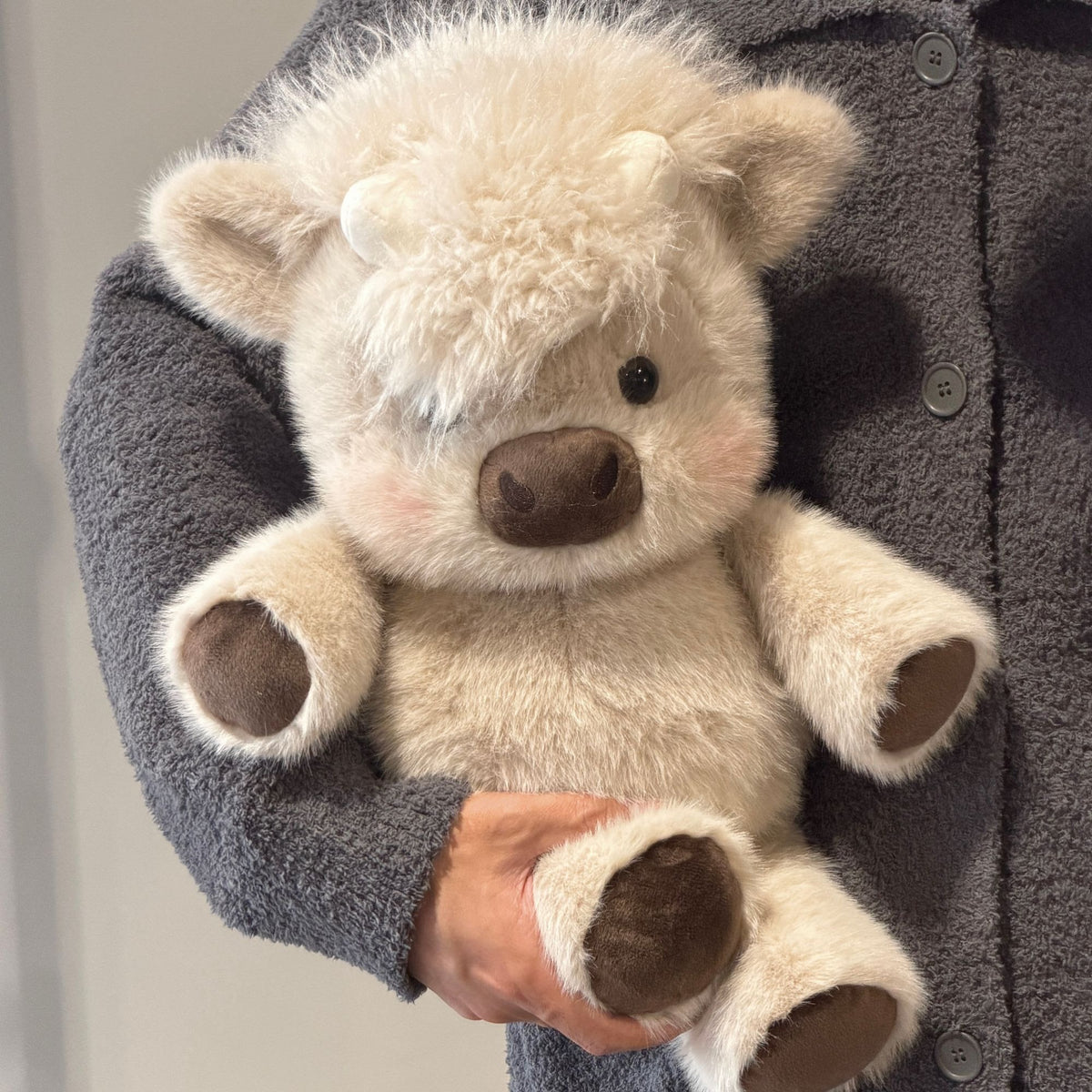 Running Scottish Highland Cow Stuffed Animal