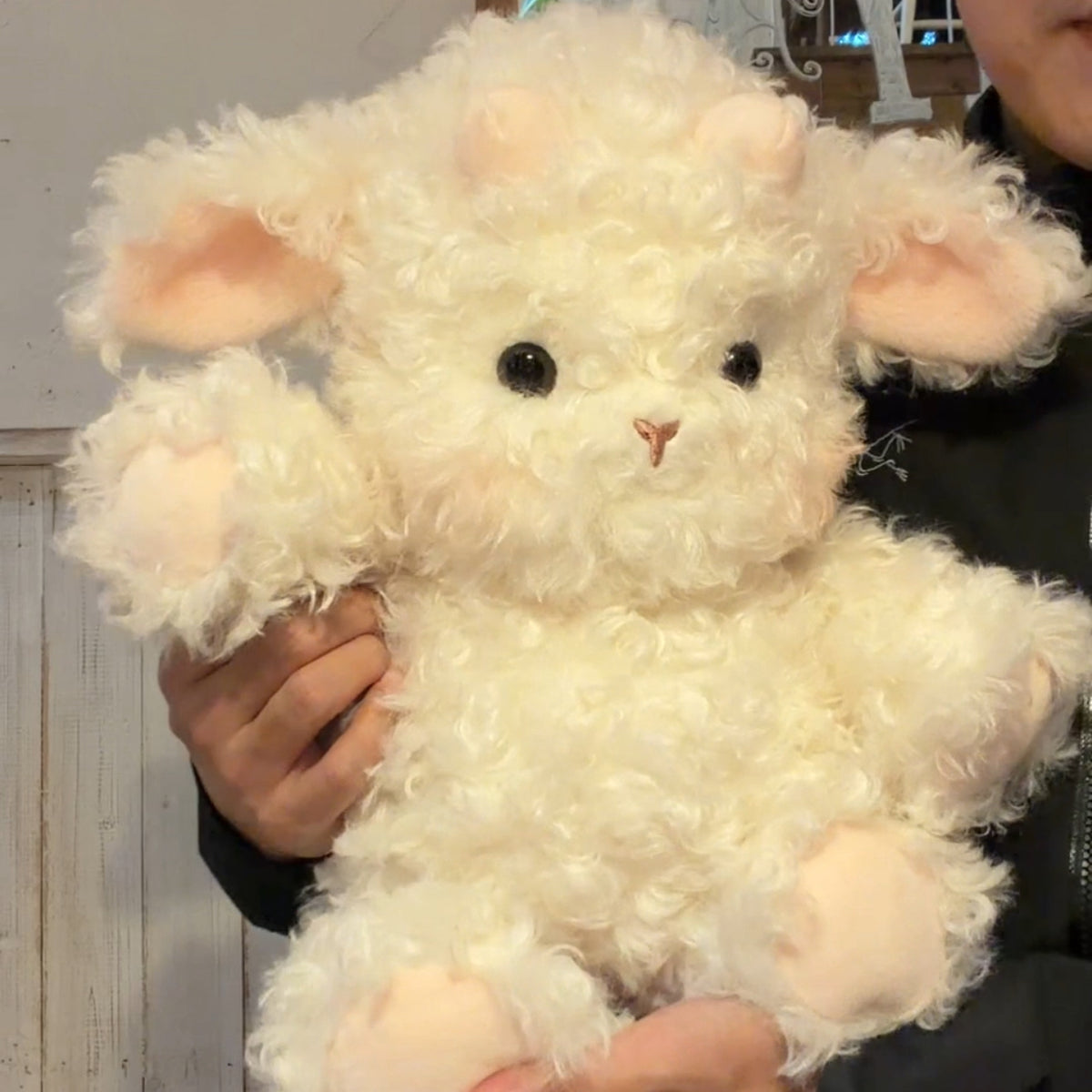 Running Curly Lamb Stuffed Animal