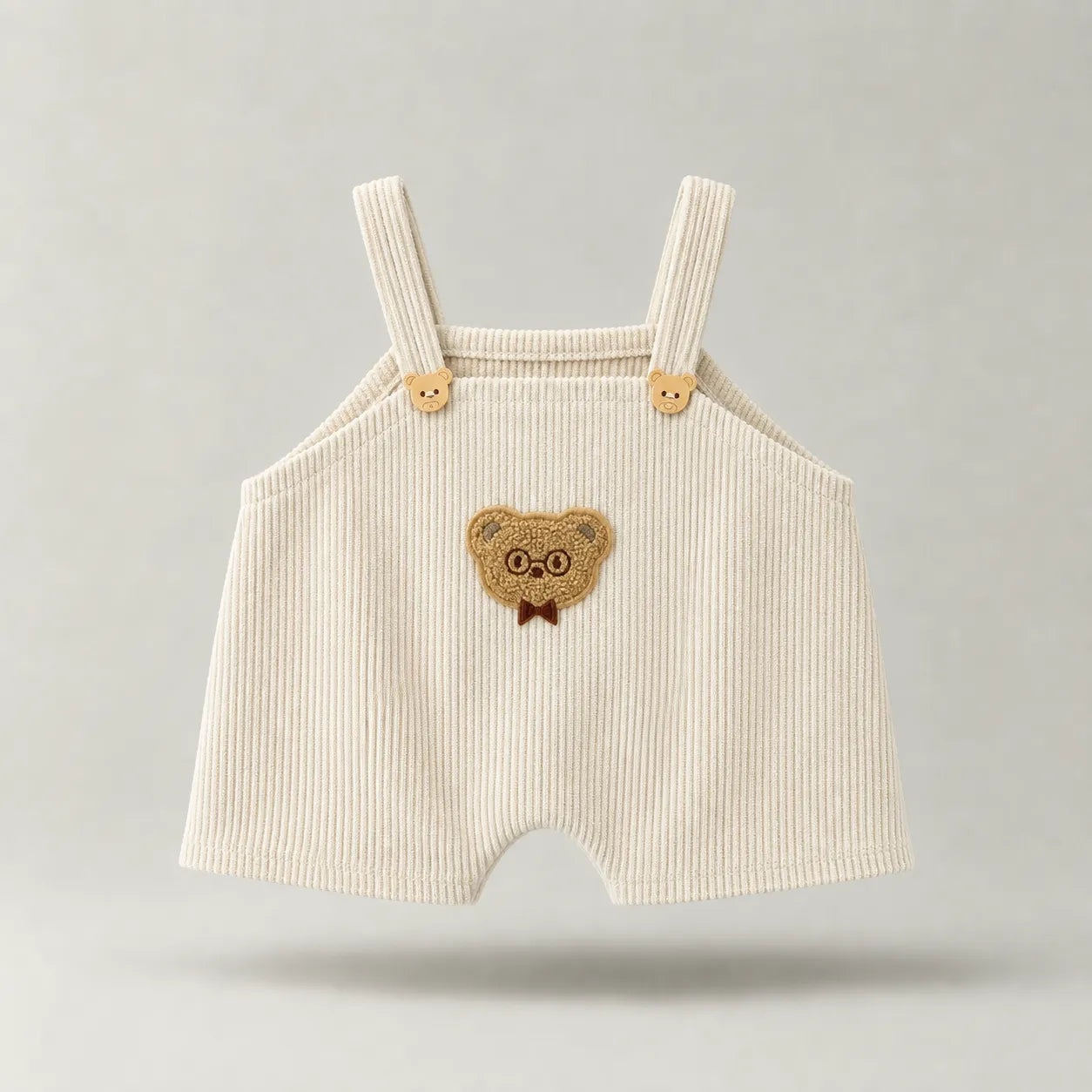 Cream Teddy Plushie Overalls (Outfit Only)