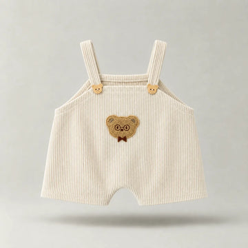 Cream Teddy Plushie Overalls (Outfit Only)
