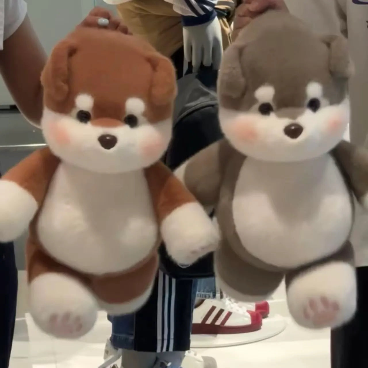 Cute Running Alaskan Malamute Stuffed Animal