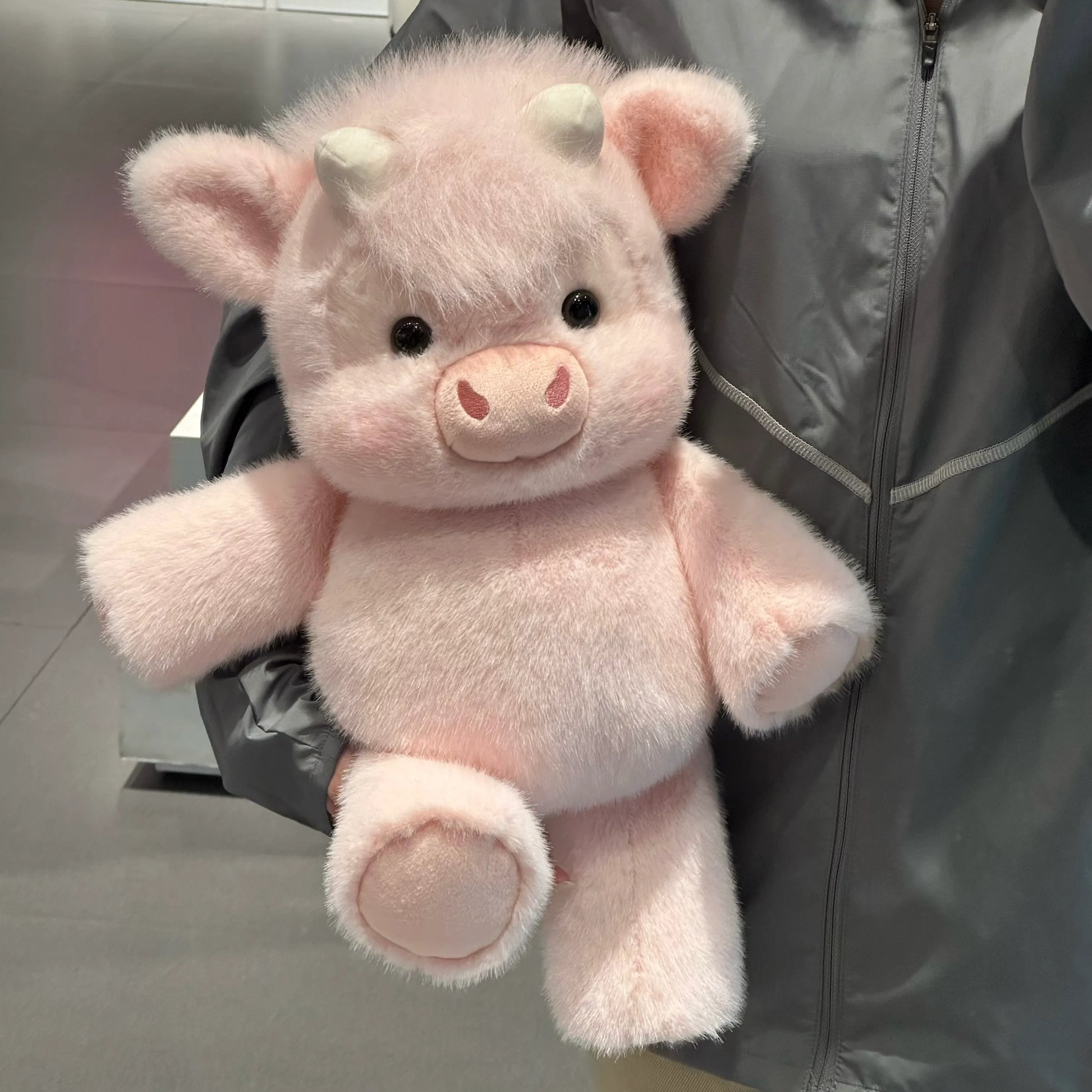 Cute-Running-Highland-Cow-Plush-Soft-Pink - Cubforest