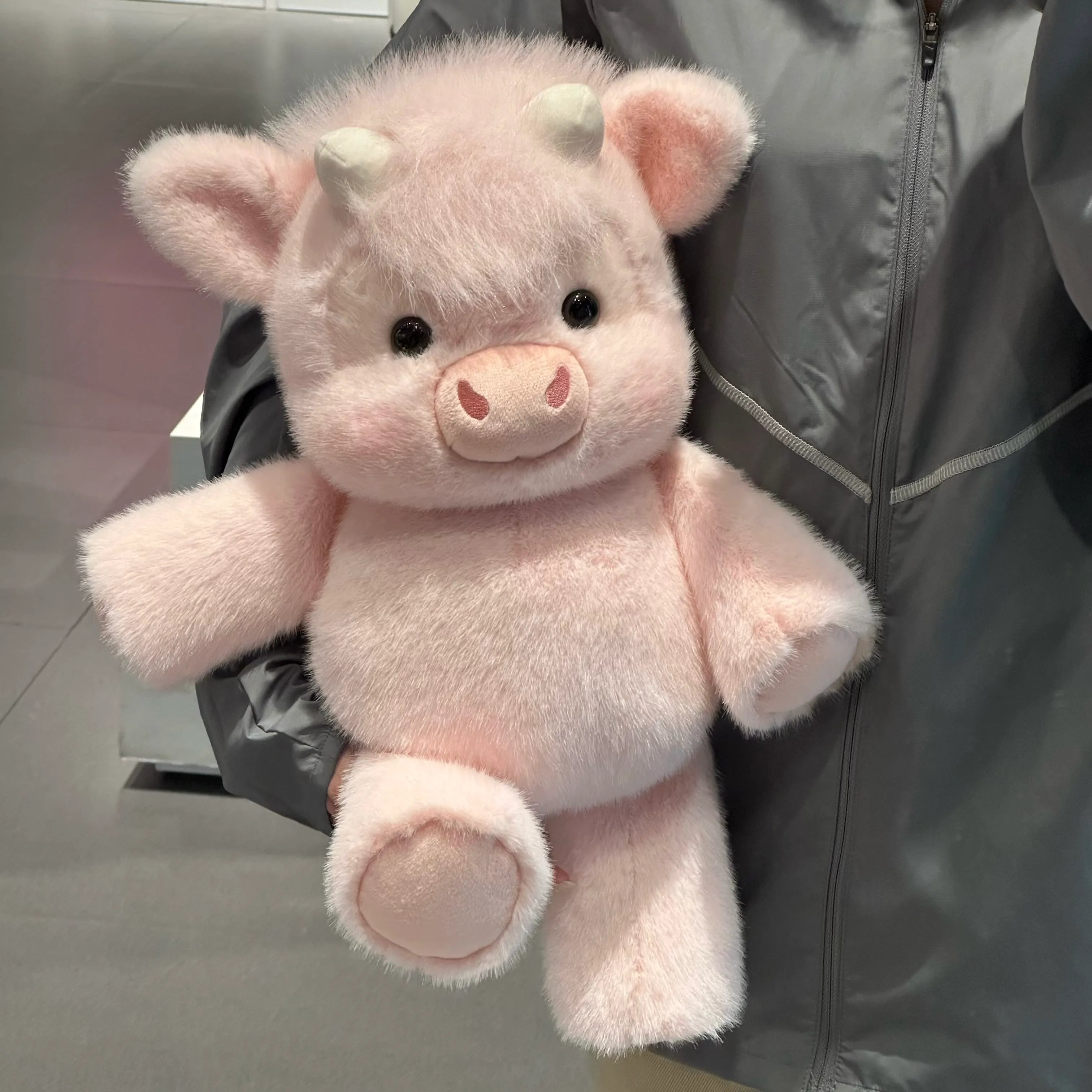 Cute-Running-Highland-Cow-Plush-Soft-Pink - Cubforest