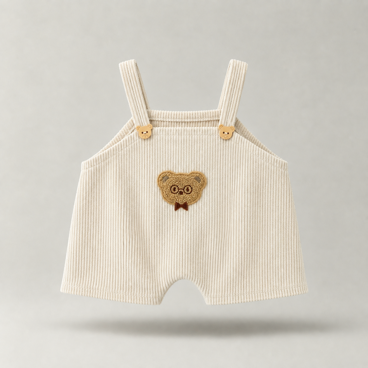 Cream Teddy Plushie Overalls (Outfit Only)