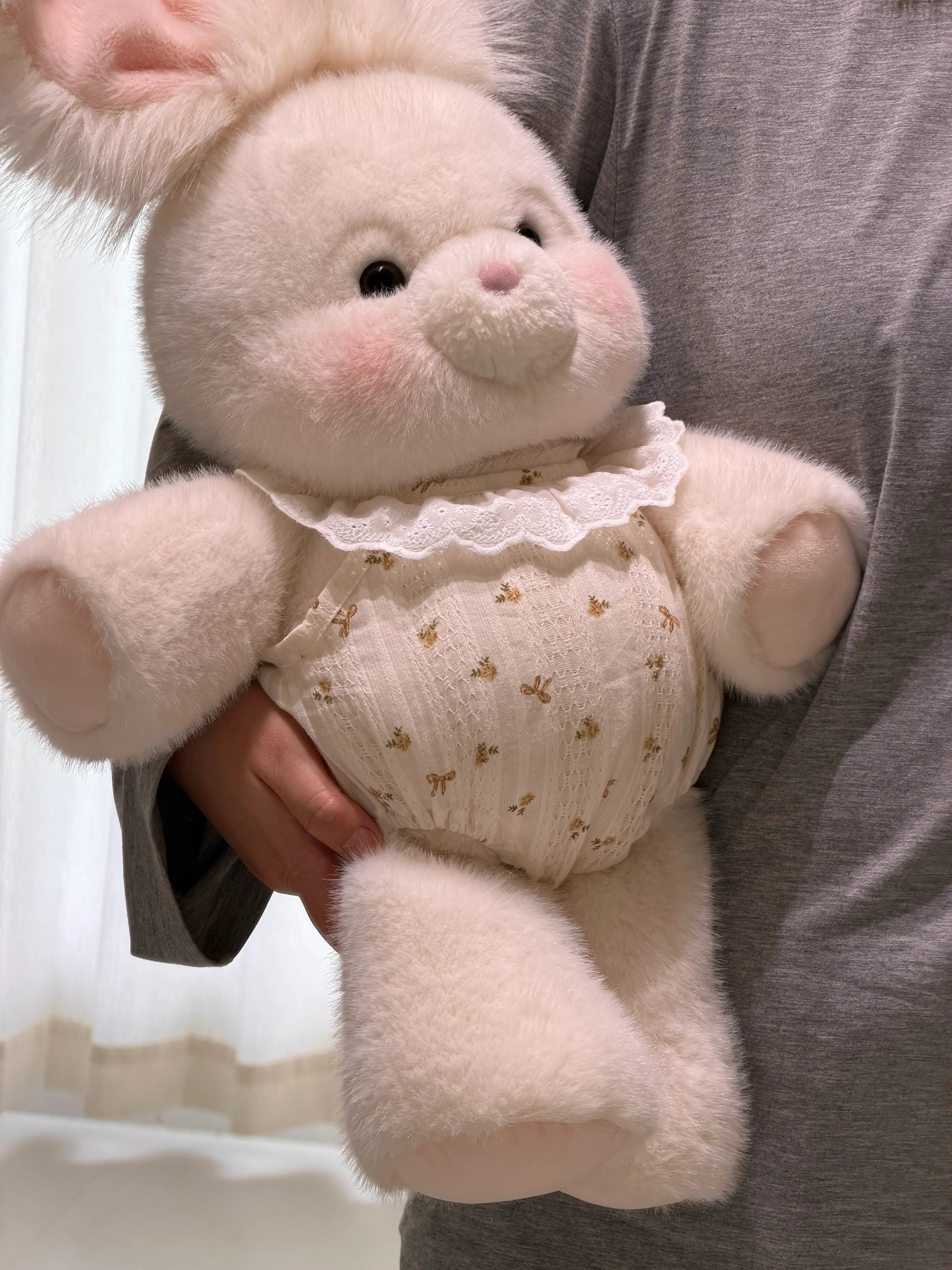 Vintage Floral Lace Plushie Romper Dress (Dress Only)