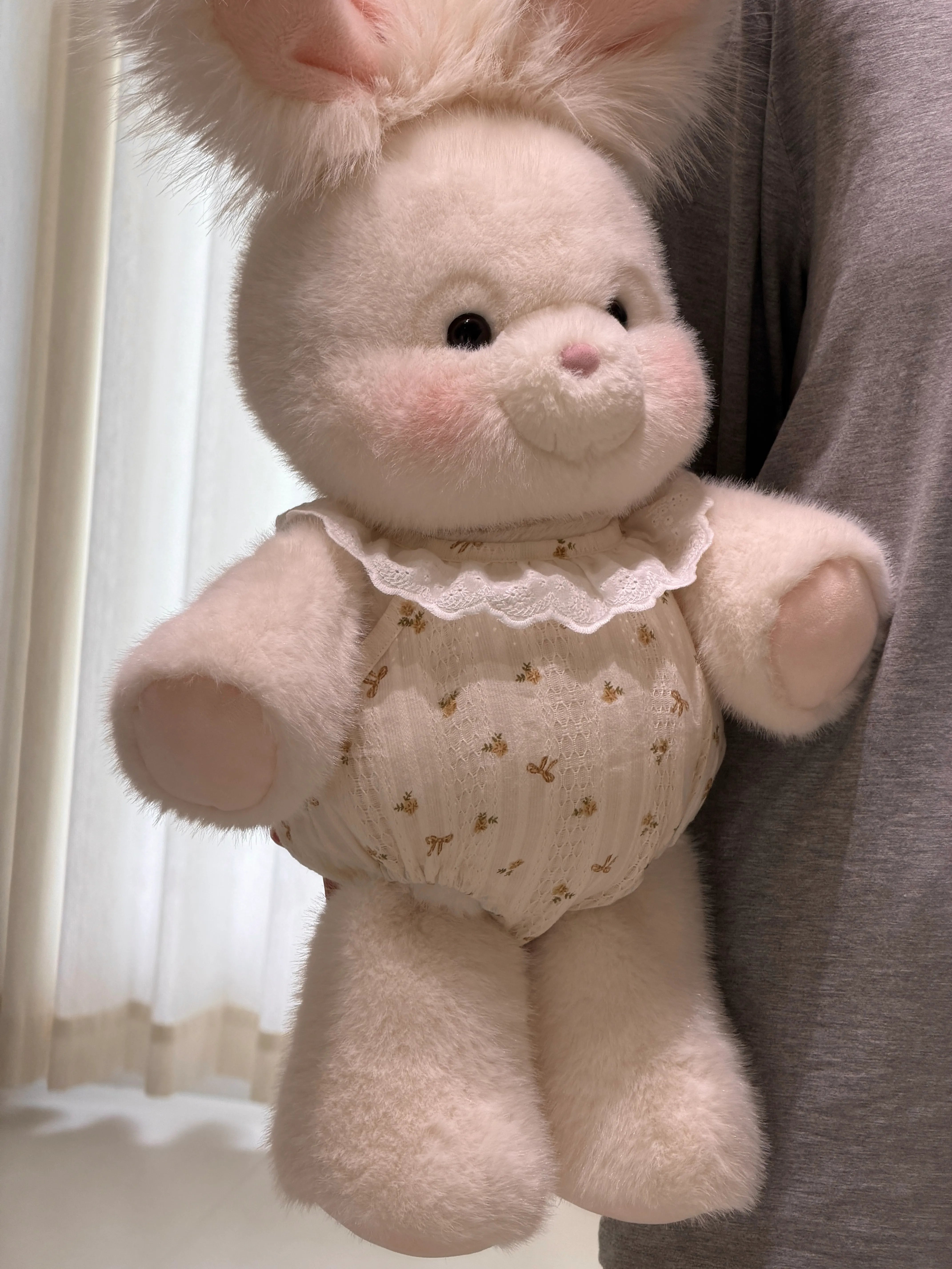 Vintage Floral Lace Plushie Romper Dress (Dress Only)