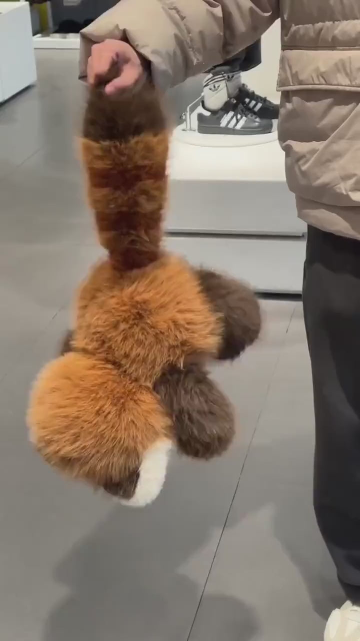 Cute Running Red Panda Stuffed Animal